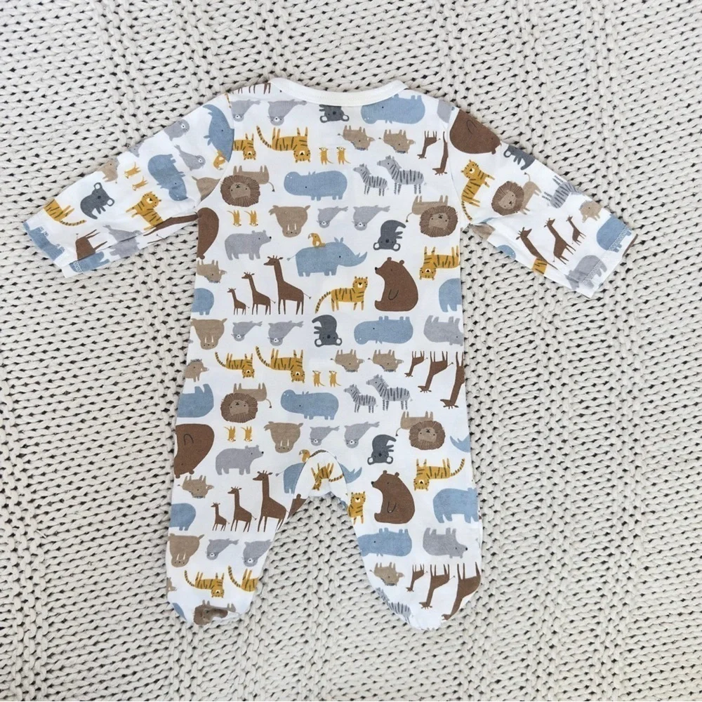 Carters Cozy Animal Jungle Baby Footies with Soft Fabric 3 Months